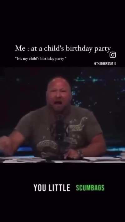 Trying to make small talk at a party but you can't un-schizo.