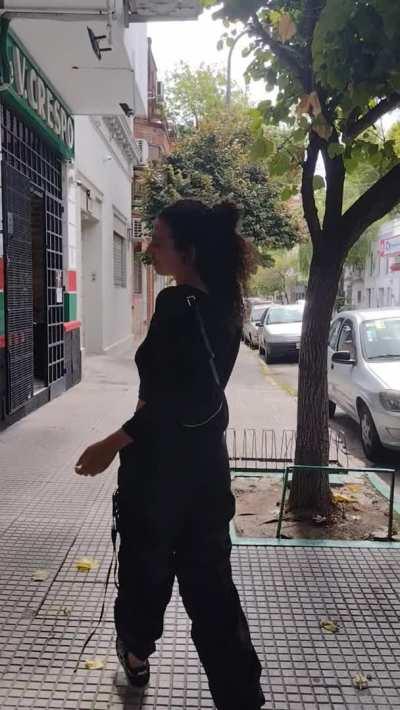 titts flashhhhh at the street. classic