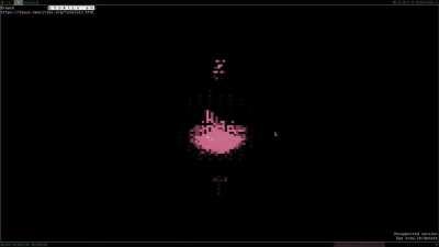 Fauux website running on a terminal browser