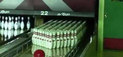 Knocking out the bowling pins