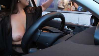 Teasing strangers in the drive thru 
