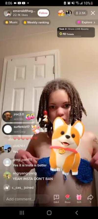 going live on insta sweet.angel.ems