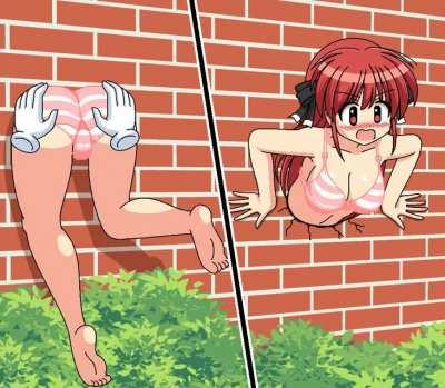 Checking that she is okay