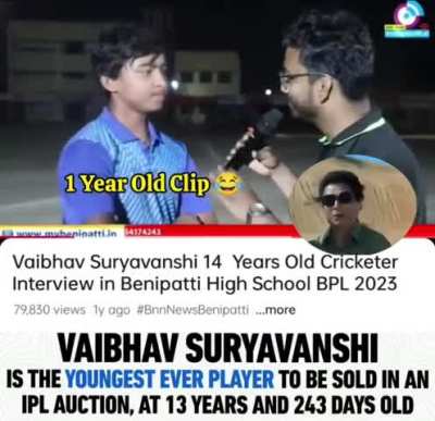 Youngest cricketer to get selected at the age of just 13 ??