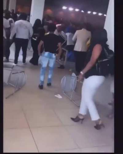 Carver High school graduation in New Orleans turns into a brawl.