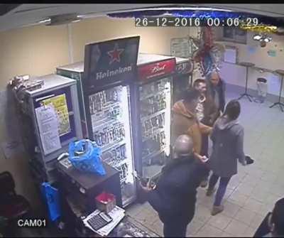 knocked the fuck outta him