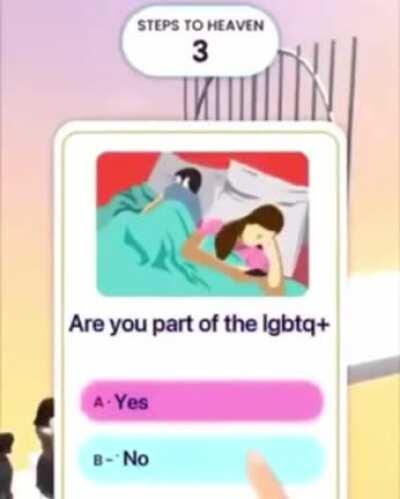 Homophobic mobile g*me thinks that the lgbt community isn’t allowed in heaven