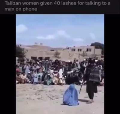 Taliban woman given 40 lashes for talking to a man on phone