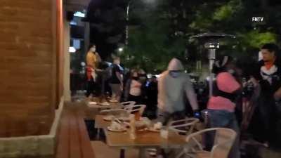 BLM shut down outdoor restaurant. Flip tables, smash plates, tell diners to leave and 