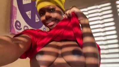 Thinking about a hard dick being in-between my tits makes me wet.