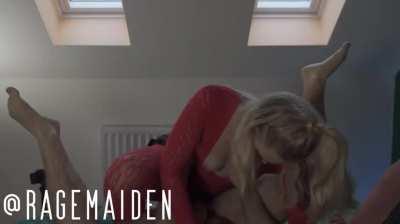 Fucking my husband DEEP as he plays with my tits!