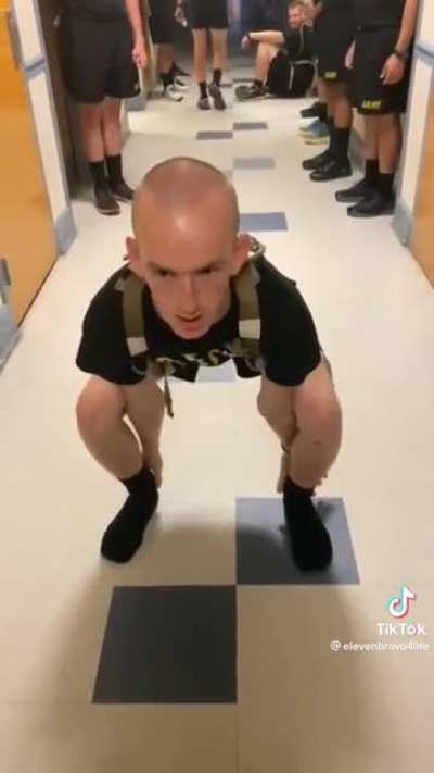 Sergeant messing around with private snuffy