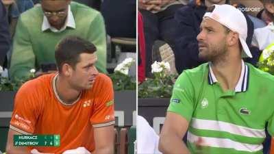 Hubi in his villain era. He wanted to change the chair umpire.