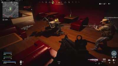 Friend got stuck under an enemy recon. Couldn't get out.