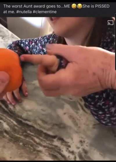 Girl thinks she sticks her fi ger in a dog's butt