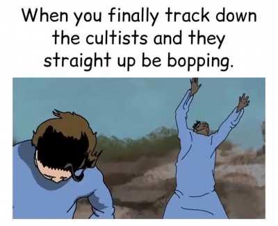 I can't stop the ritual now, it too catchy