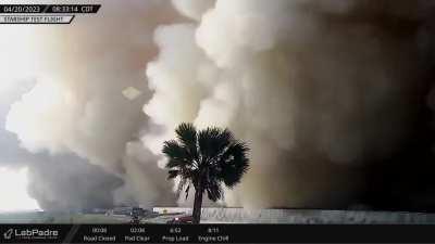 Starship plays catch with LabPadre Rover camera.