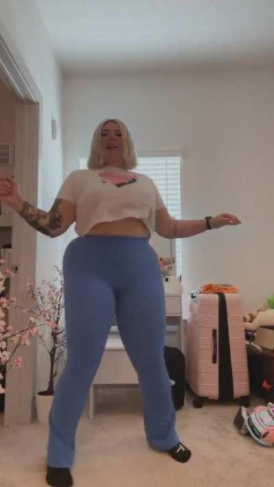 In leggings is crazy