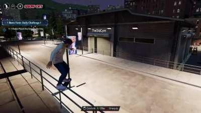 I think I found the longest rail to grind in the city