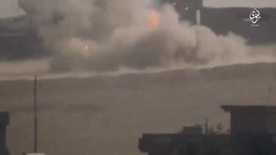 Iraqi BMP is catastrophically hit by an Islamic State 9K111 Fagot ATGM near Mosul