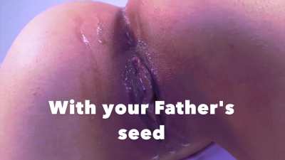 Daddy’s starting a family right in your little pussy, baby 😈🙈🍼