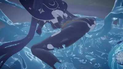 Mona Gets Fucked By Slime (MMDER Dyson) [Genshin Impact]