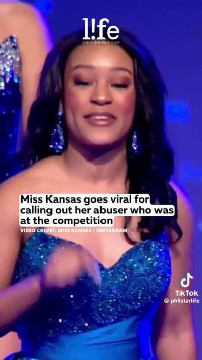 Miss Kansas goes viral for calling out her abuser who was at the competition