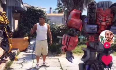 Optimus is tired of franklins shit