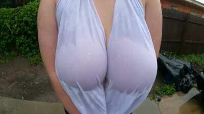 My nice shirt got a bit wet in the rain