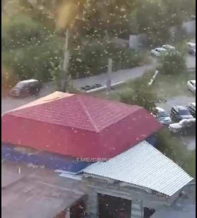 It's already snowing in Russia