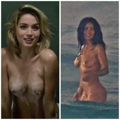 Warm bath with Ana de Armas or cold bath with Salma Hayek 