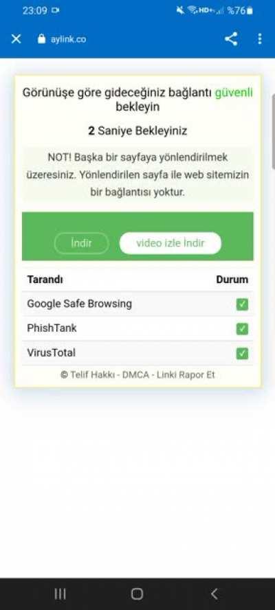 Link Geçme Videolu Anlatım(mala anlatır gibi)