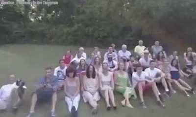 WCGW taking a family picture with a drone