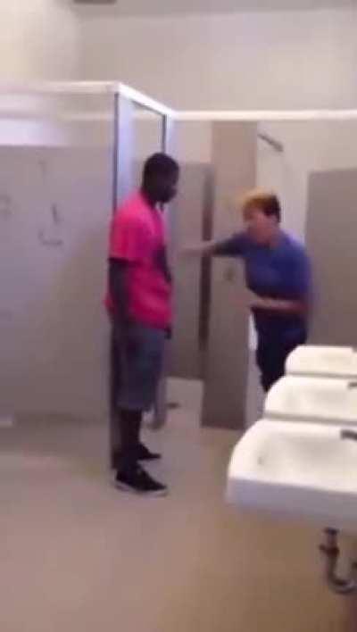 Stereotypical school fight