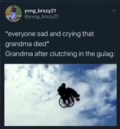 GRANDMA IS CRACKED OUT OF HER MIND