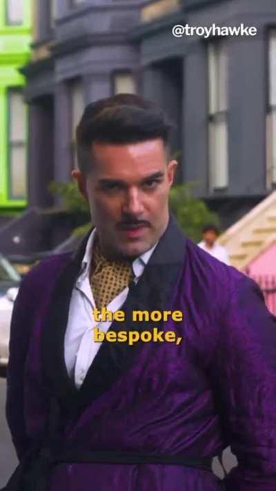 British man showing how to compliment strangers effectively in Notting Hill