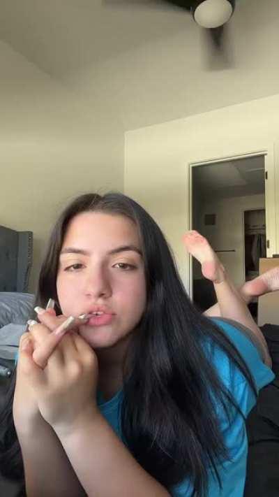 From her TikTok live (check replies for lives)