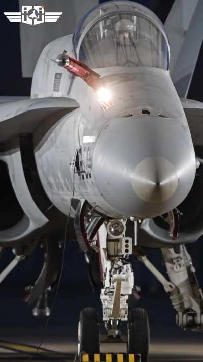 Never knew there was a light on the front fuel intake probe on the F/A-18