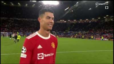 Aaron Ramsey, trying to kidnap Ronaldo: