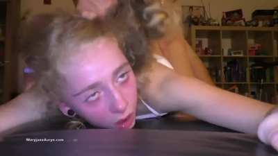 His face of pleasure is incredible