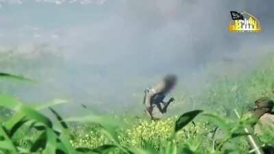 TIP fighters overrun SAA positions in the Ghab Plain, Syria. 2015 (Enemy visible)