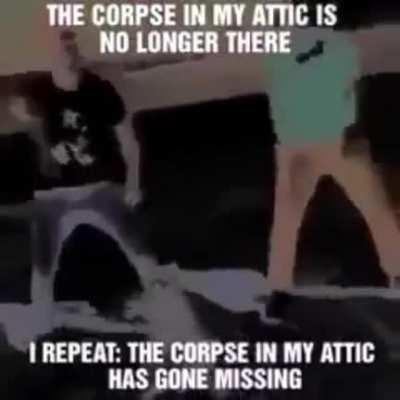 I can hear it scratching the walls