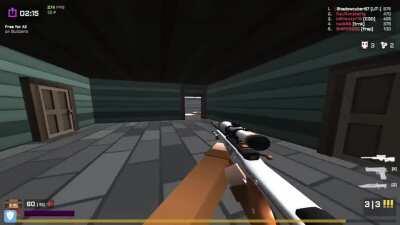 Going zoom zoom killing people before my aim became really bad lmao