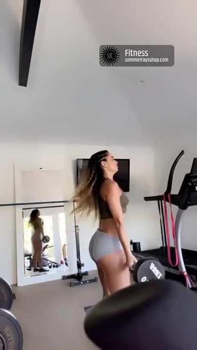 Dancing in the gym comp - Snapchat June 2023