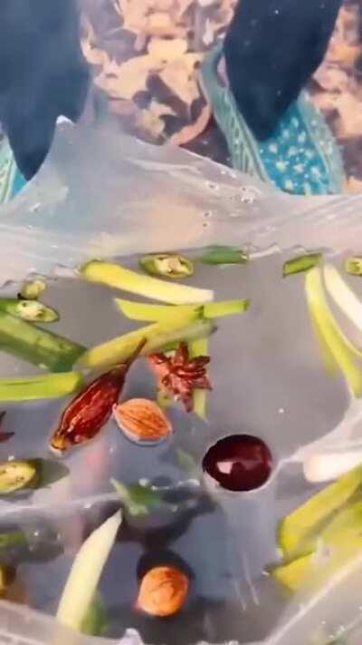 How is that plastic bag not burning?