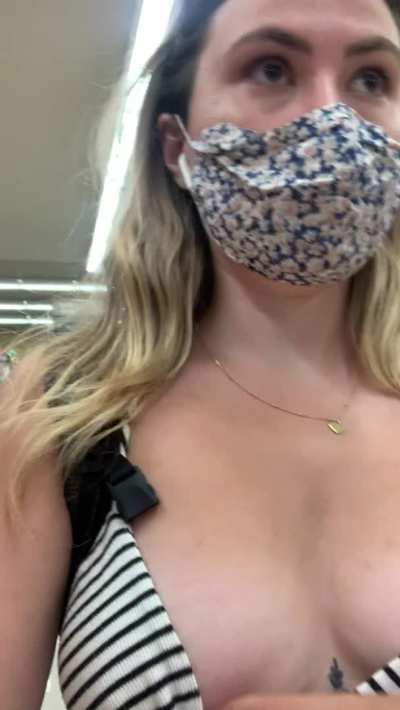 Flashing at the grocery store… I want to try even riskier, give me ideas