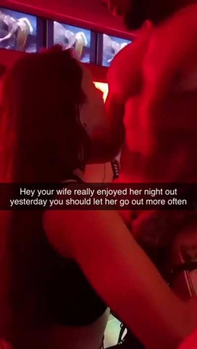 You let her go out with her best Friends to the club