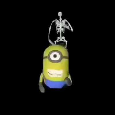 Skeleton Chases Minion