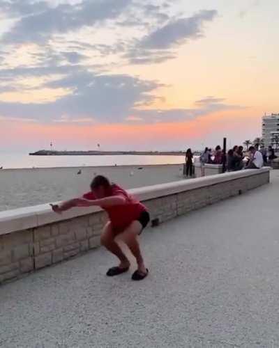 Dude Doing A Flippity Doo Dah