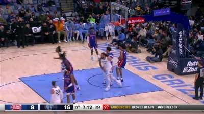 [Highlight] Ja Morant scores and then tells the Pistons to call a timeout, followed by Dwane Casey calling a timeout.